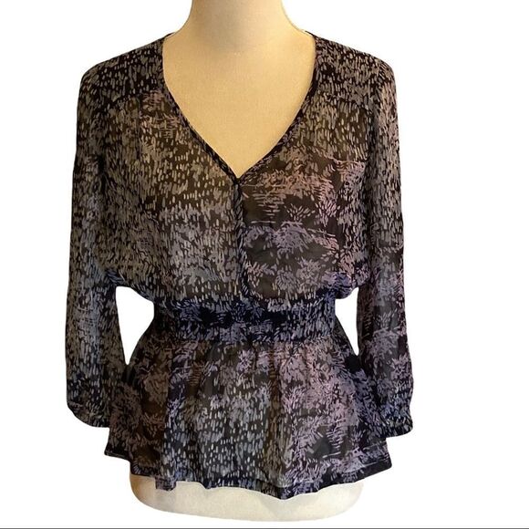 Banana Republic lavender and gray women’s top, size XSP - Picture 1 of 6